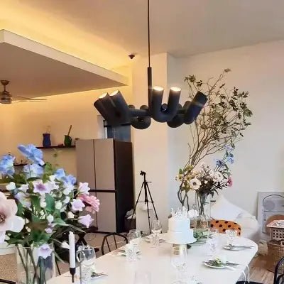 Lustre Plafond - CreativeU - shapedChandelier™ - Noir - Boutique Salaat