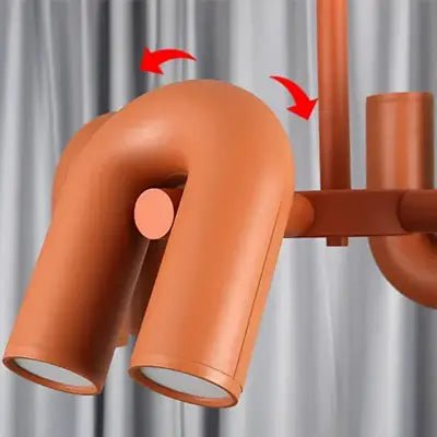 Lustre Plafond - CreativeU - shapedChandelier™ - Orange - Boutique Salaat