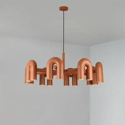 Lustre Plafond - CreativeU - shapedChandelier™ - Orange - Boutique Salaat