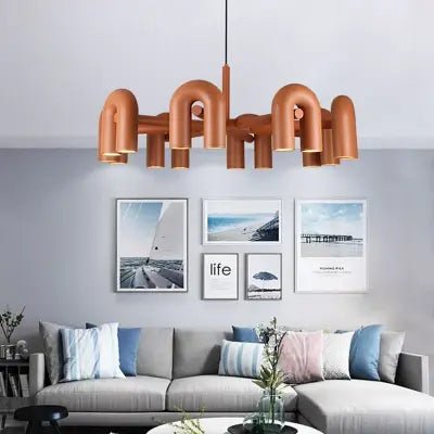 Lustre Plafond - CreativeU - shapedChandelier™ - Orange - Boutique Salaat
