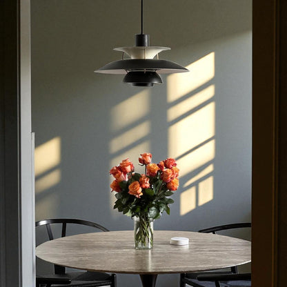 Lustre Plafond - UmbrellaLED™ - Noir - Boutique Salaat