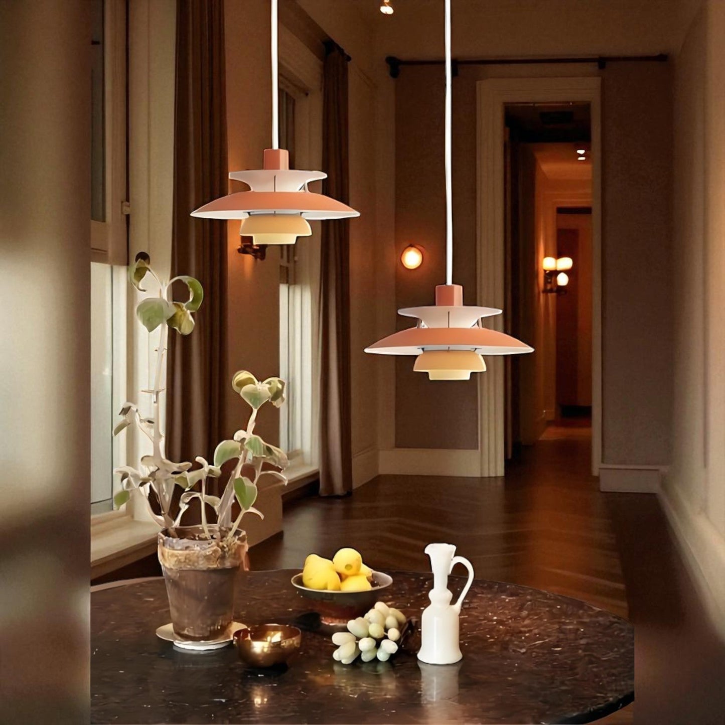 Lustre Plafond - UmbrellaLED™ - Orange - Boutique Salaat