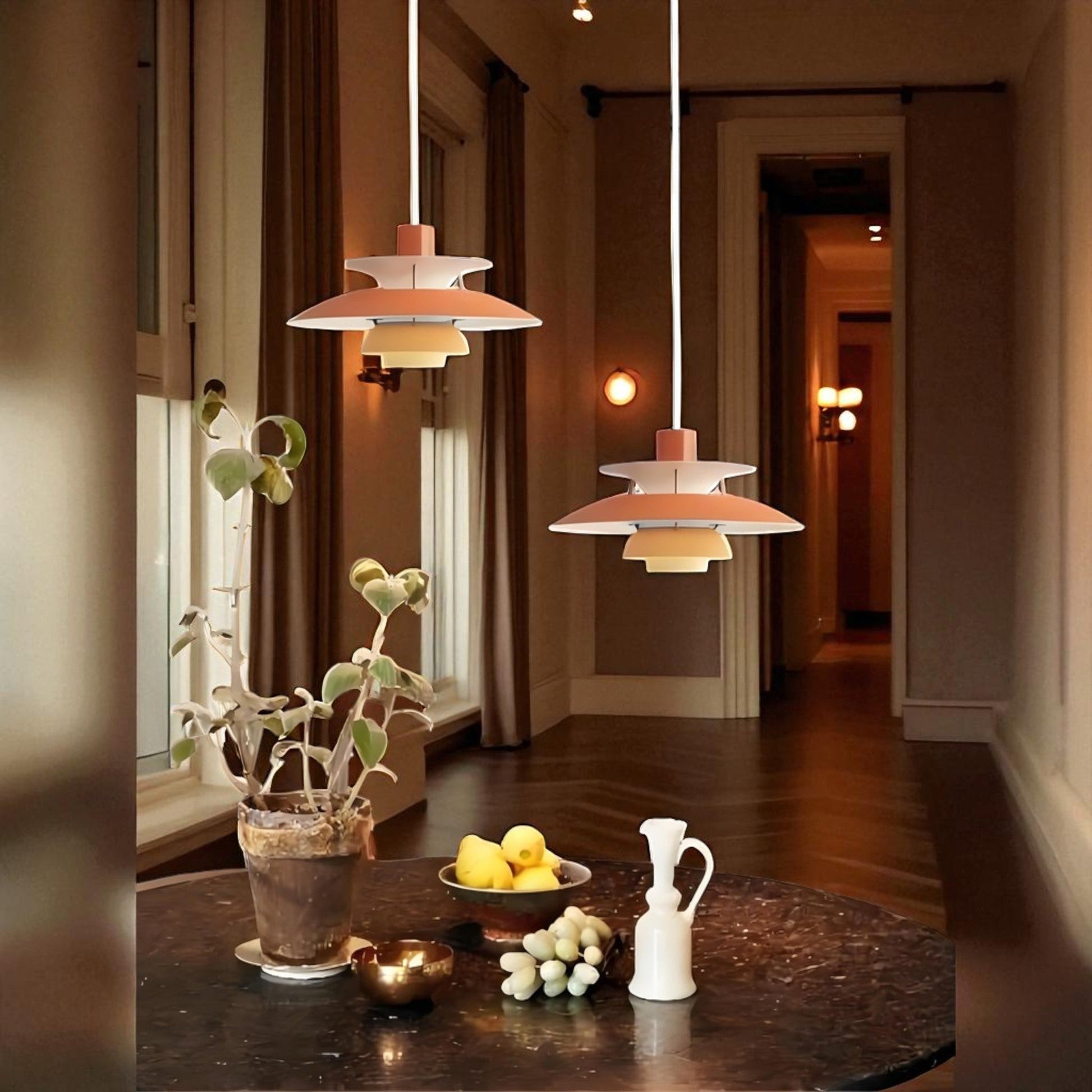 Lustre Plafond - UmbrellaLED™ - Orange - Boutique Salaat