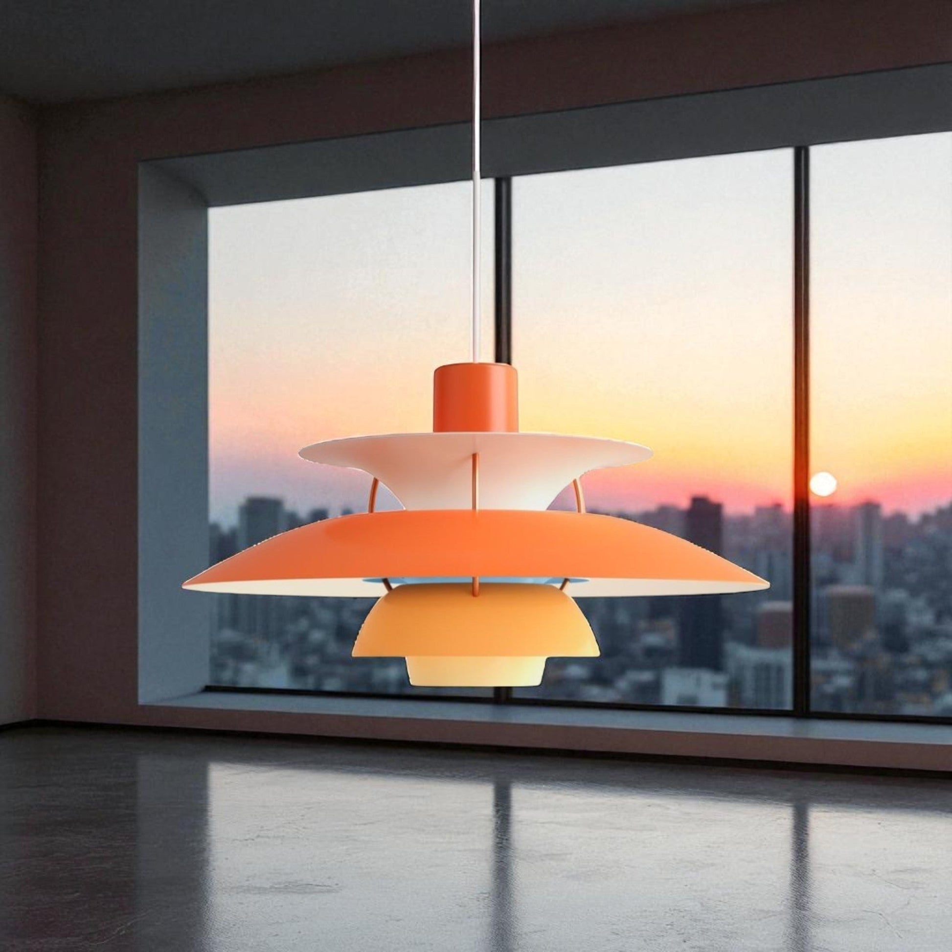 Lustre Plafond - UmbrellaLED™ - Orange - Boutique Salaat