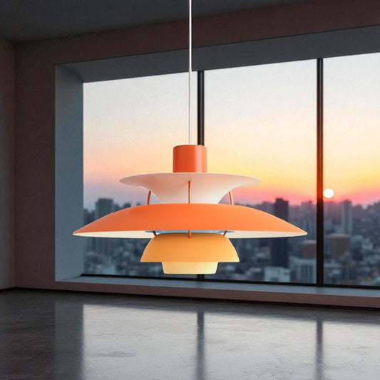 Lustre Plafond - UmbrellaLED™ - Orange - Boutique Salaat