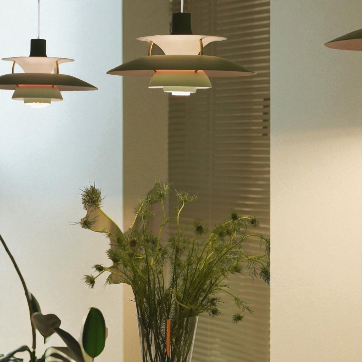 Lustre Plafond - UmbrellaLED™ - Vert - Boutique Salaat